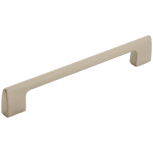 6-5/16" (160 mm) Center to Center Riva Cabinet Pull Satin Nickel Finish