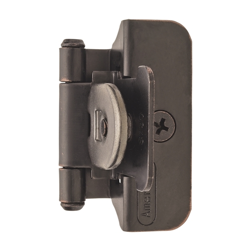 1/4" (6 mm) Overlay Double Demountable Cabinet Hinge Oil Rubbed Bronze Finish - Pair