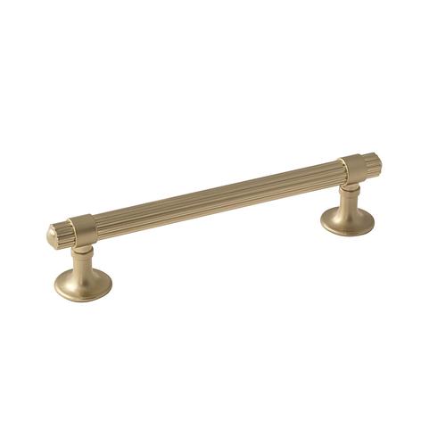 5-1/16" (128 mm) Center to Center Sea Grass Cabinet Pull Golden Champagne Finish